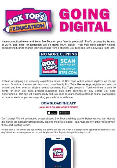 Box Tops Going Digital Info 